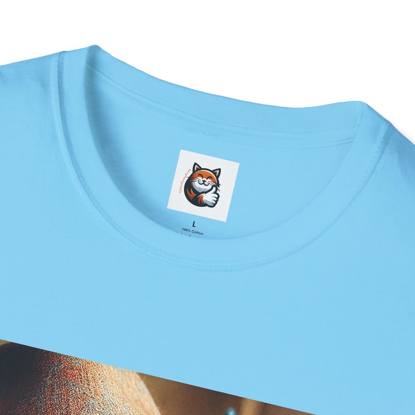 Russian Blue Cat hat and bow tie T-Shirt