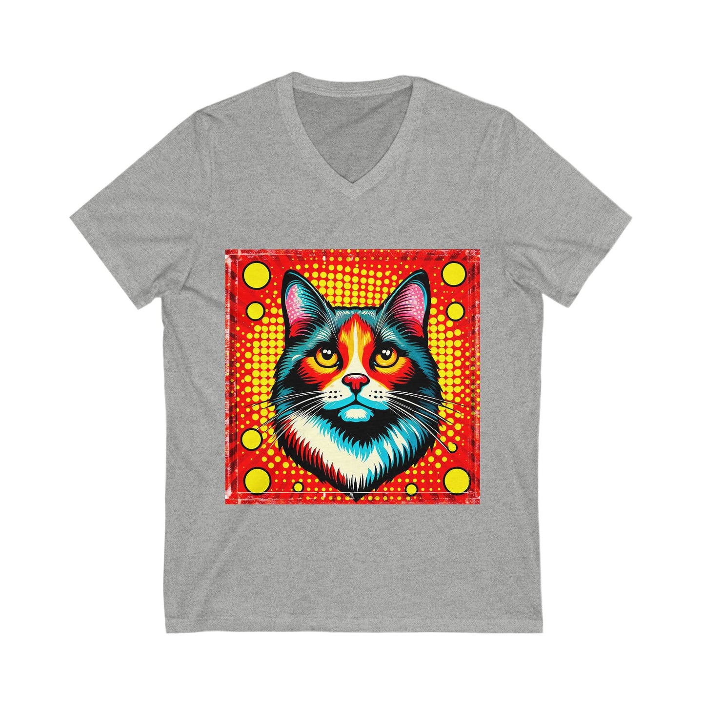 Domestic Cat pretty colors  V-Neck Tee