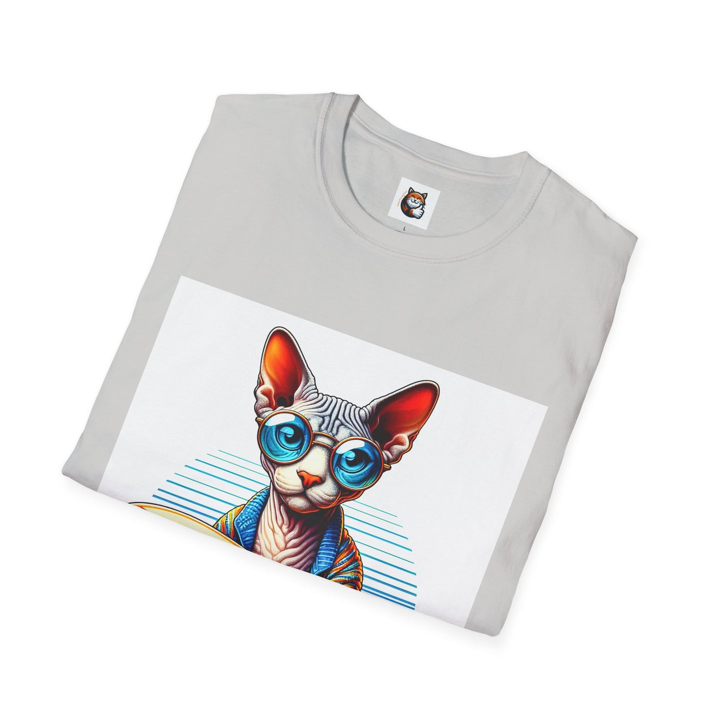 Devon Rex Cat Unisex Softstyle T-Shirt