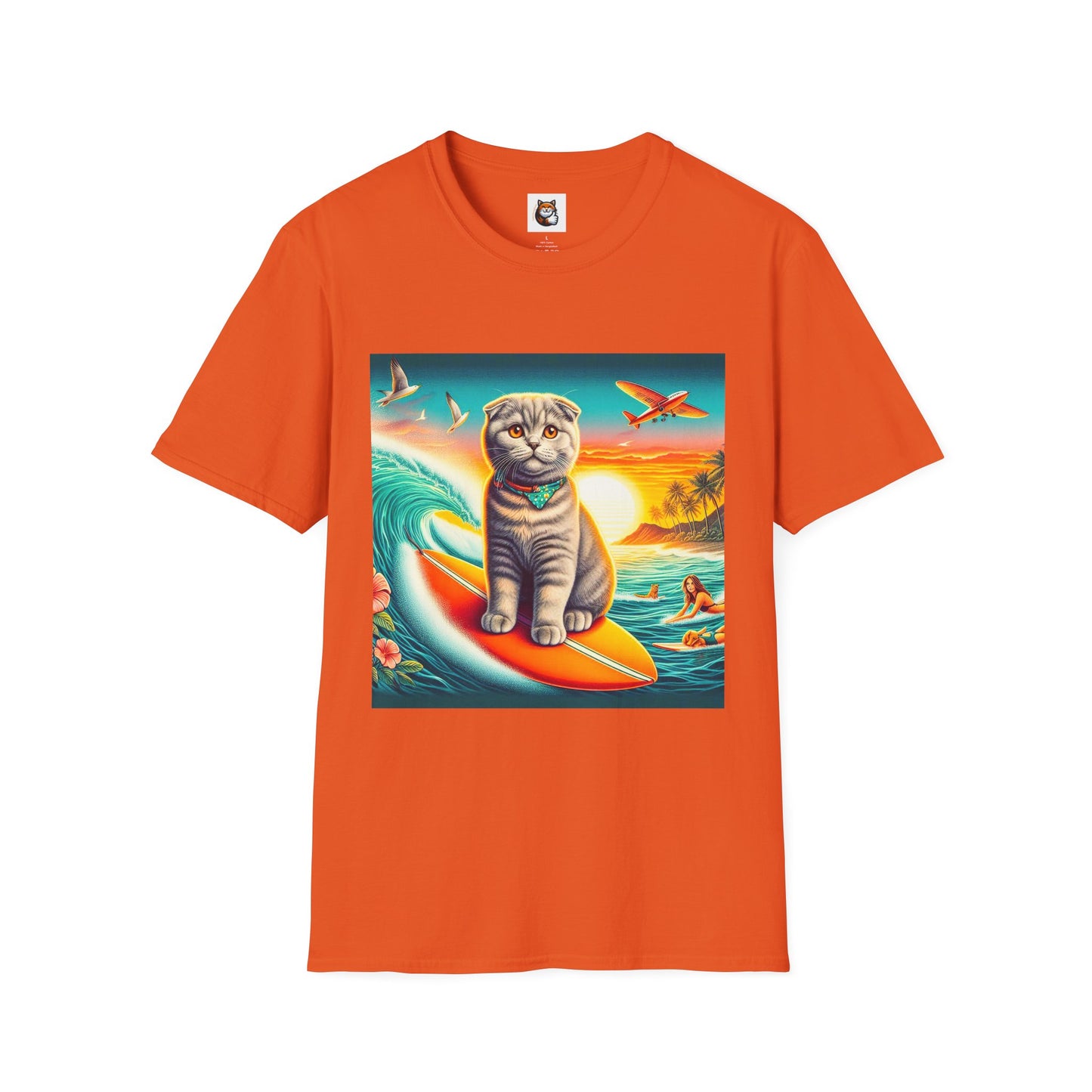 Scottish Fold Cat waves T-Shirt