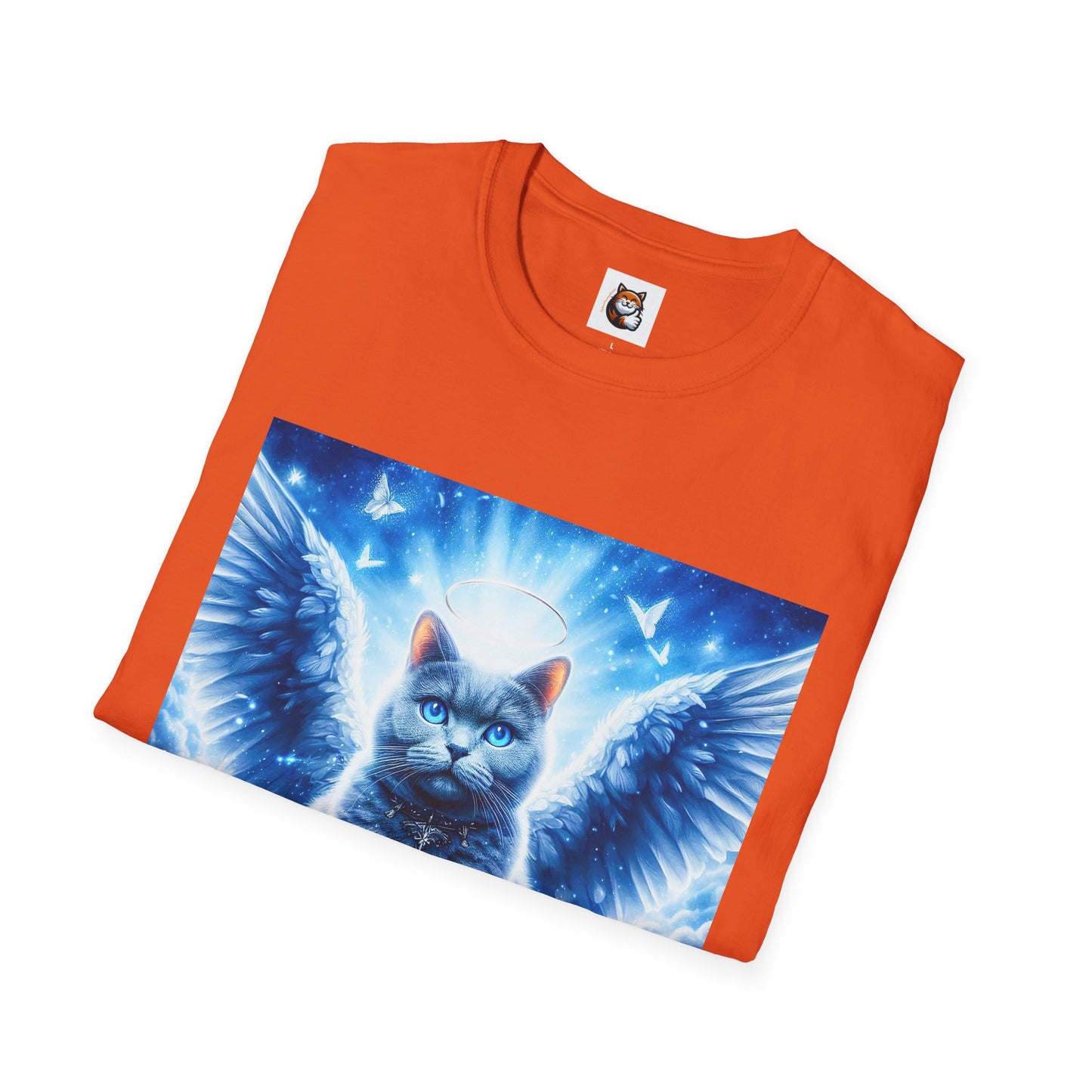 Russian Blue Cat Unisex Softstyle T-Shirt