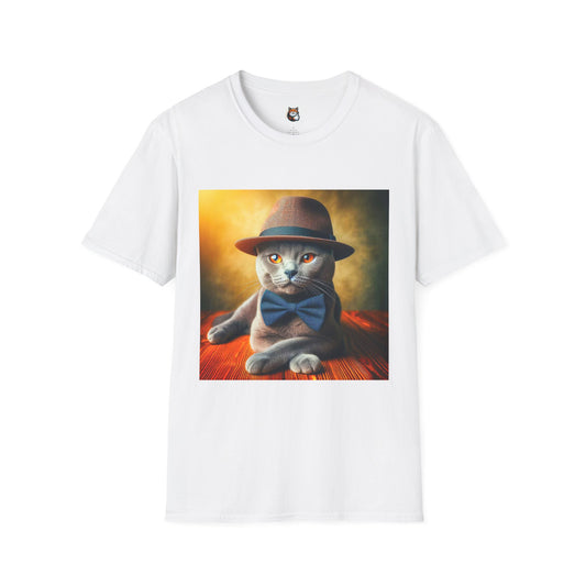 Russian Blue hat and bow tie  T-Shirt