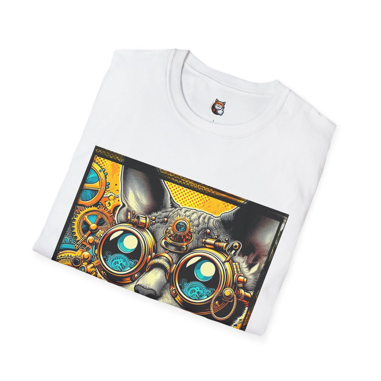 Cornish Rex Cat steam punk  T-Shirt
