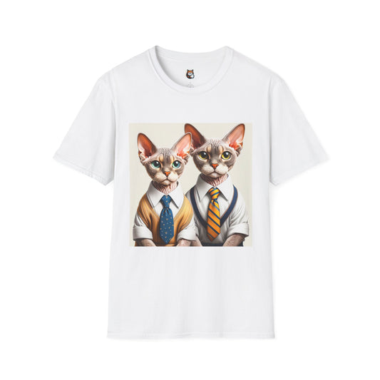 Devon Rex Cat suits Softstyle T-Shirt