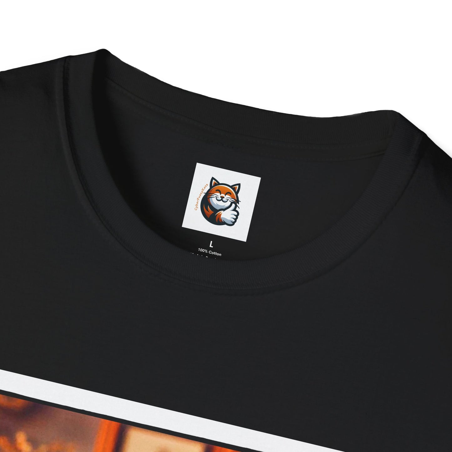 Devon Rex bow and tie Unisex Softstyle T-Shirt