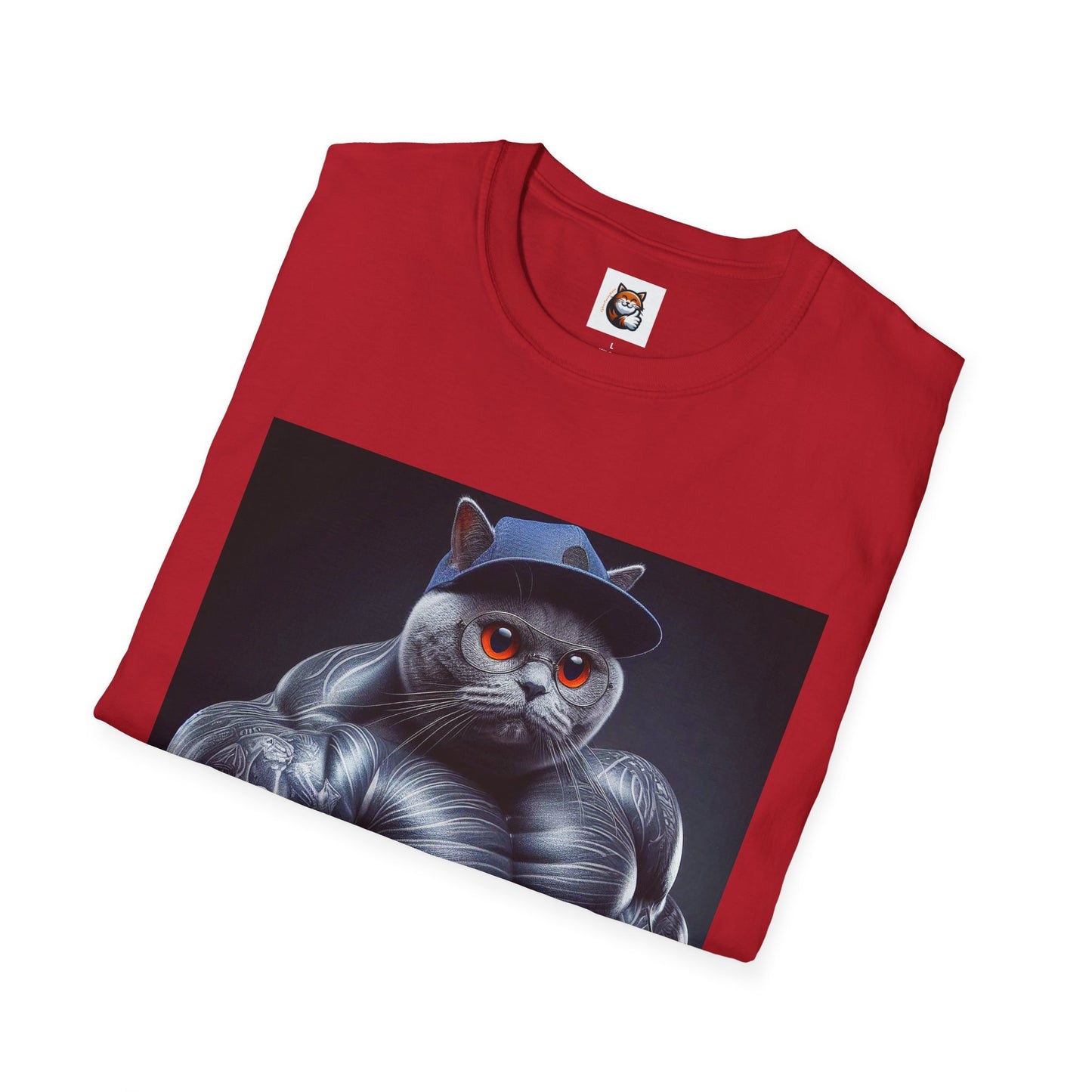 Russian Blue Cat arm day  T-Shirt