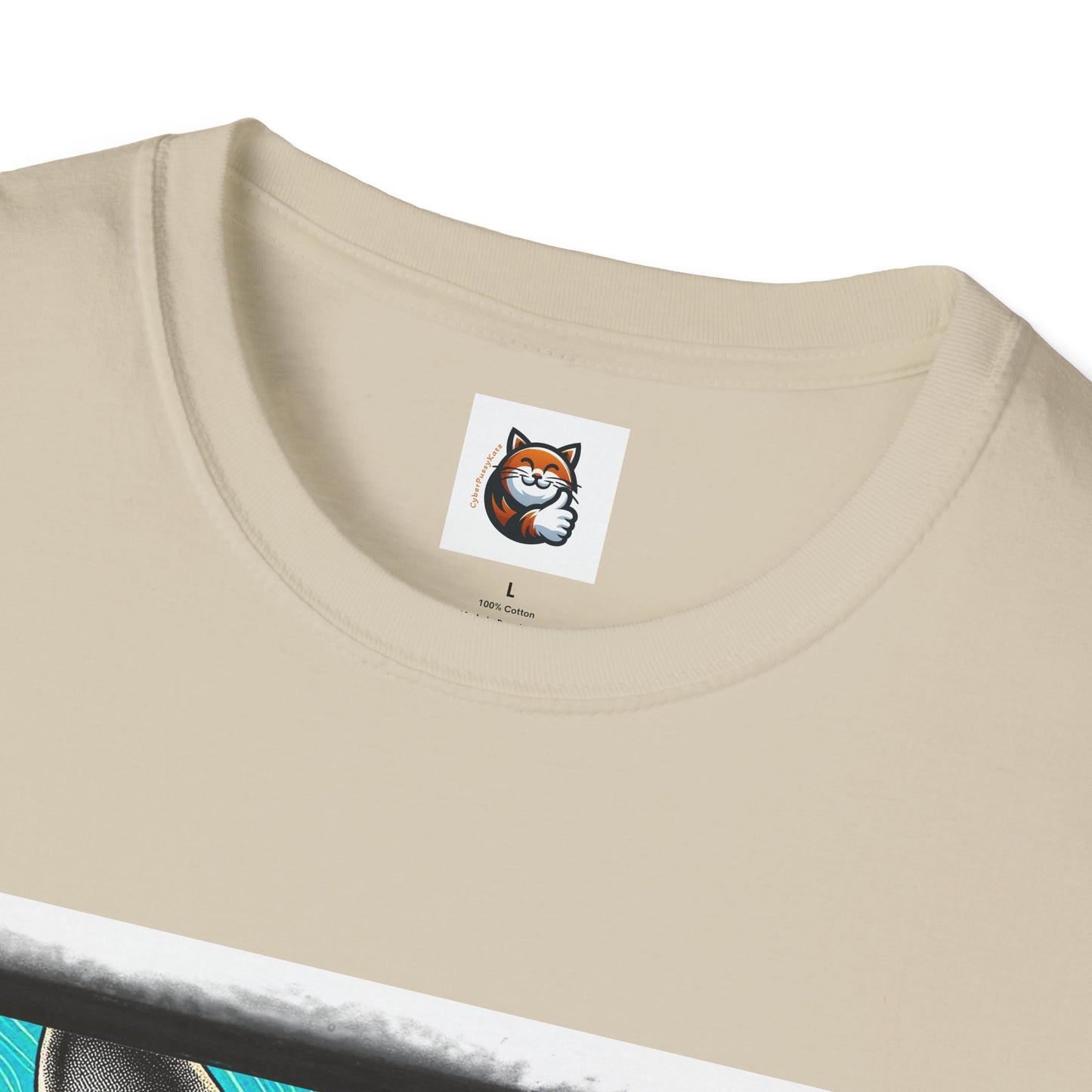 Devon Rex Cat steam punk Softstyle T-Shirt
