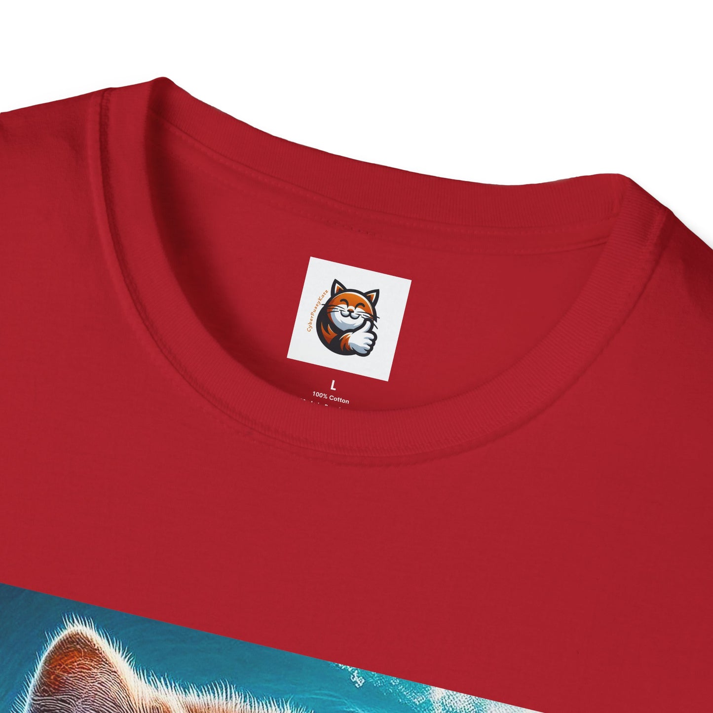 Selkirk Rex Cat T-Shirt old guy surfer