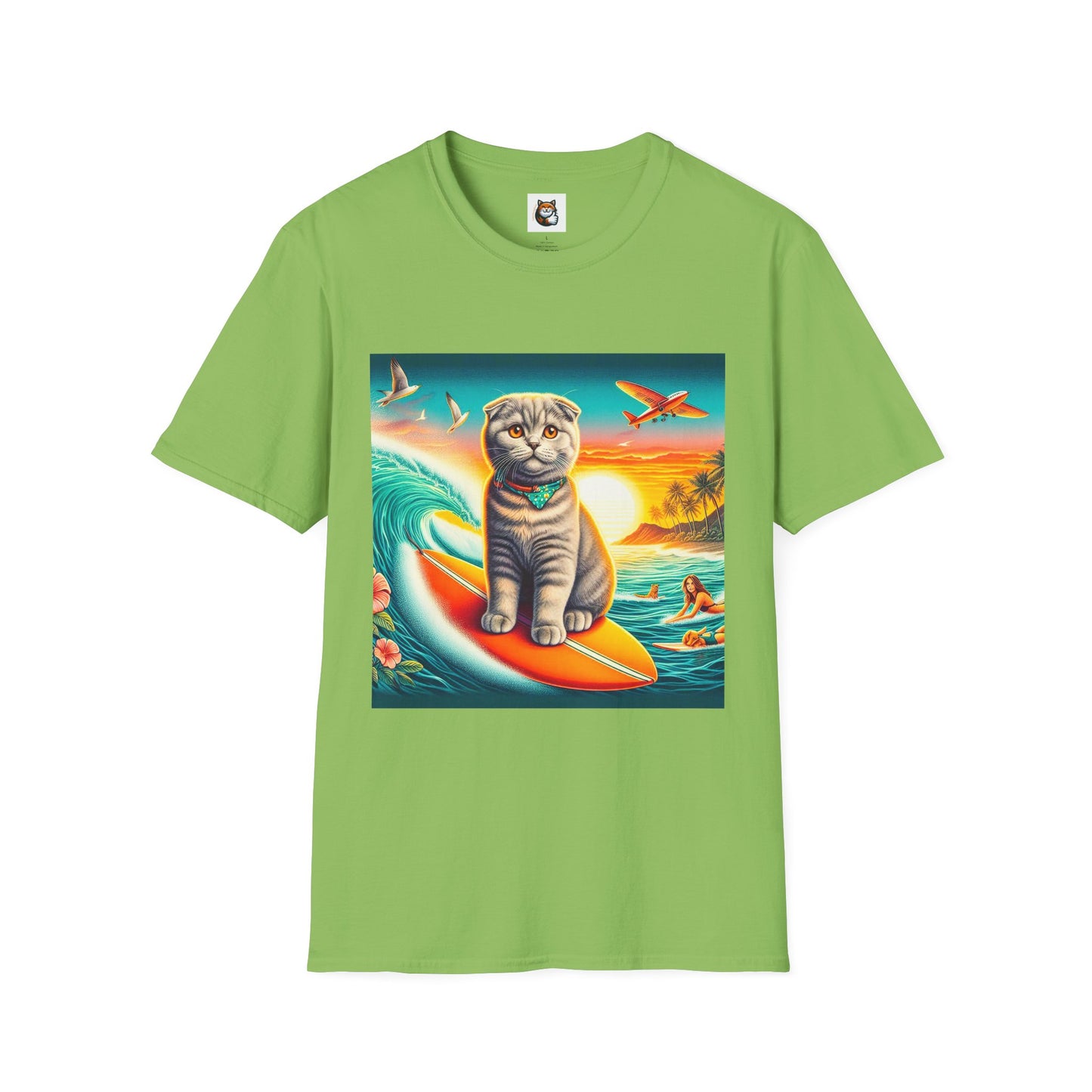 Scottish Fold Cat waves T-Shirt