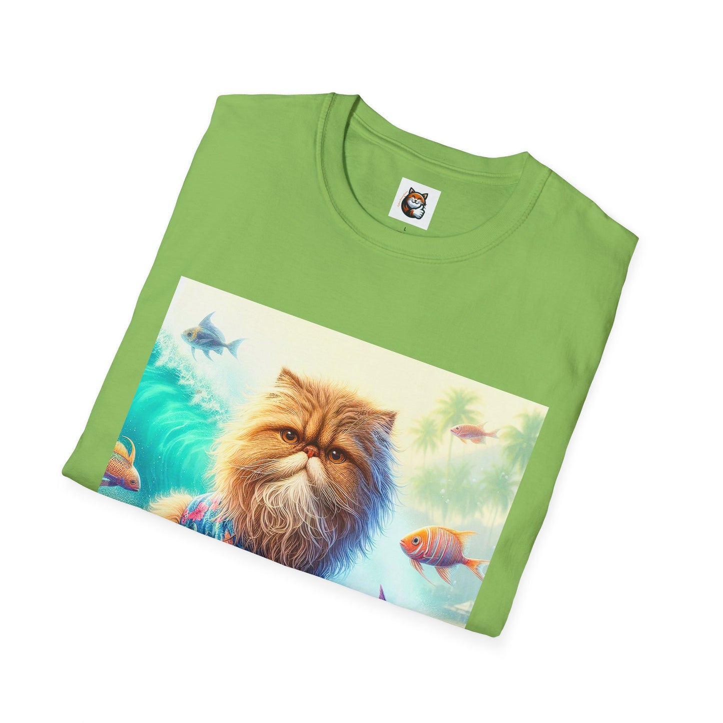 Selkirk Rex Cat T-Shirt angry surfer