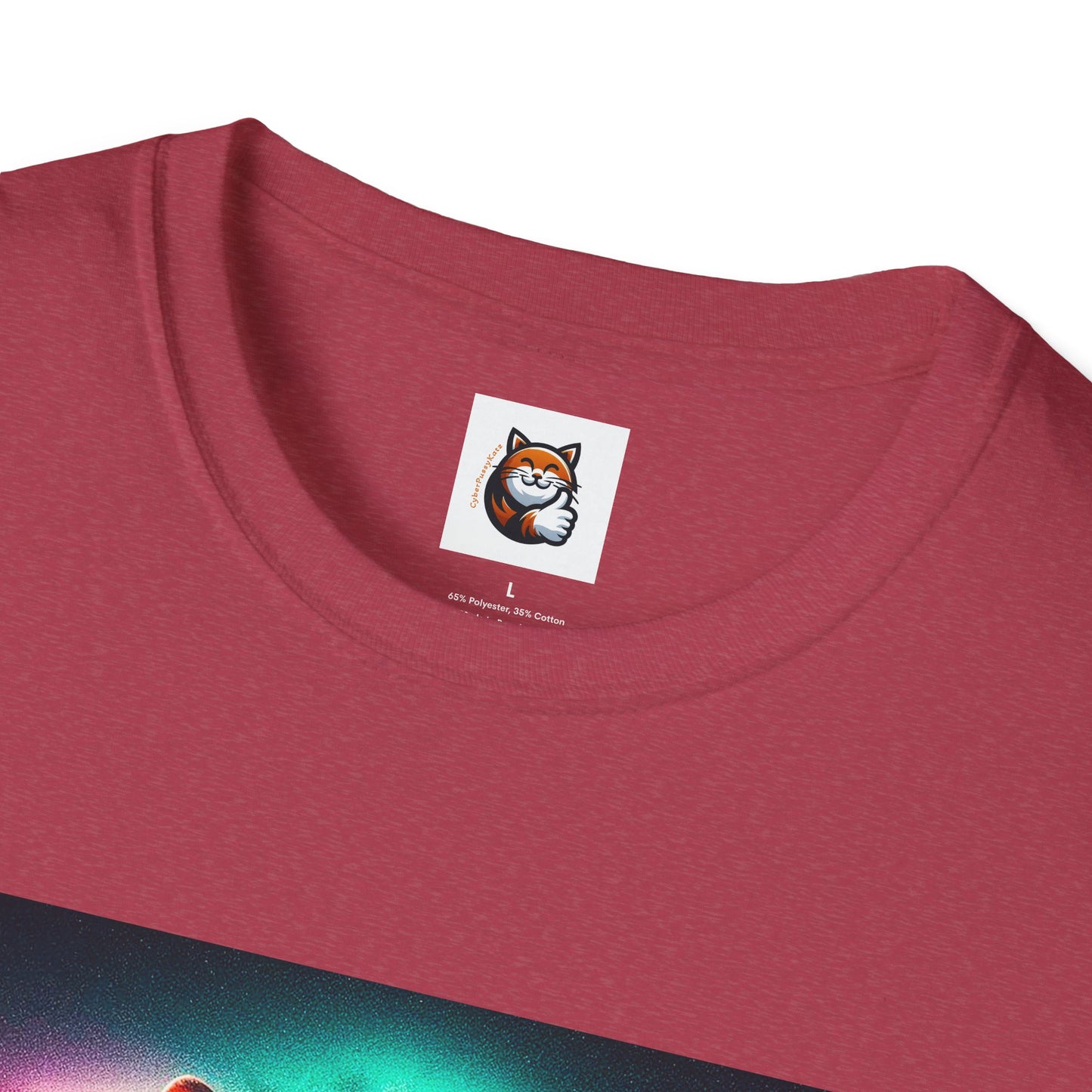 Devon Rex rainbow  Unisex Softstyle T-Shirt