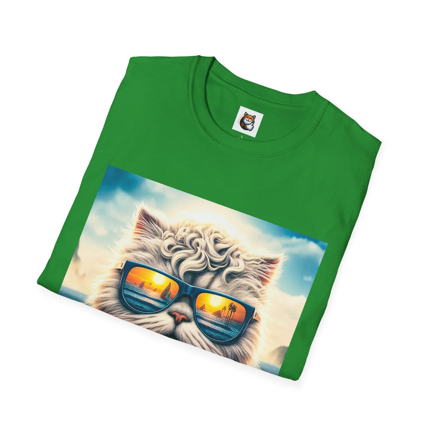 Selkirk Rex Cat T-Shirt  beach day