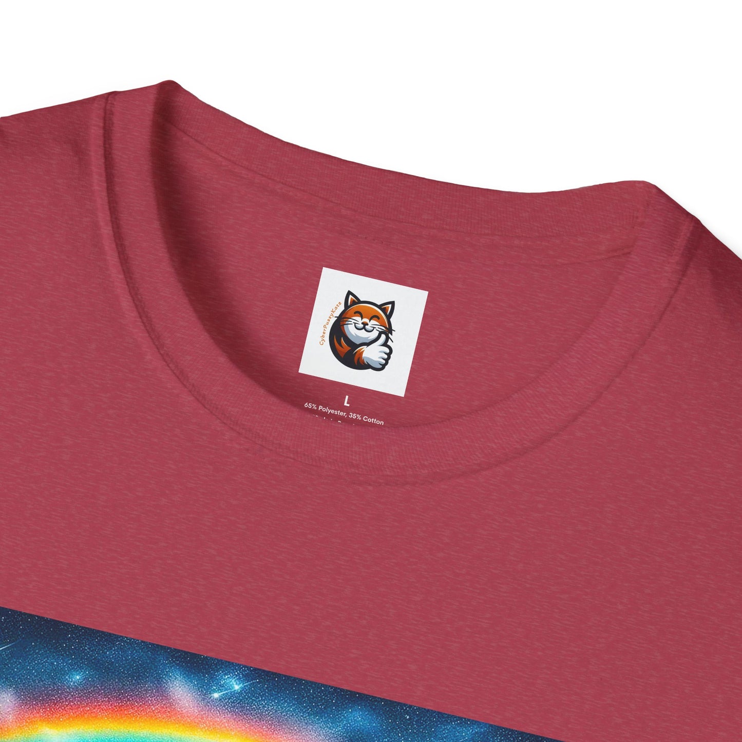 Selkirk Rex Cat T-Shirt  rainbow bridge