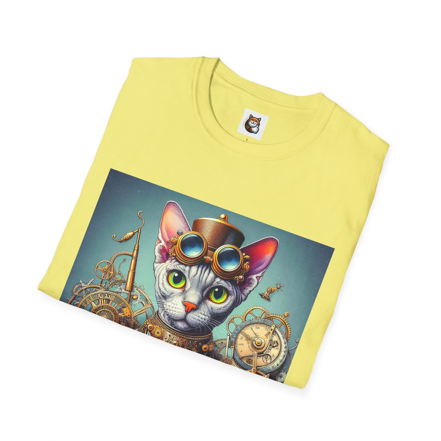 Devon Rex Cat Unisex Softstyle T-Shirt