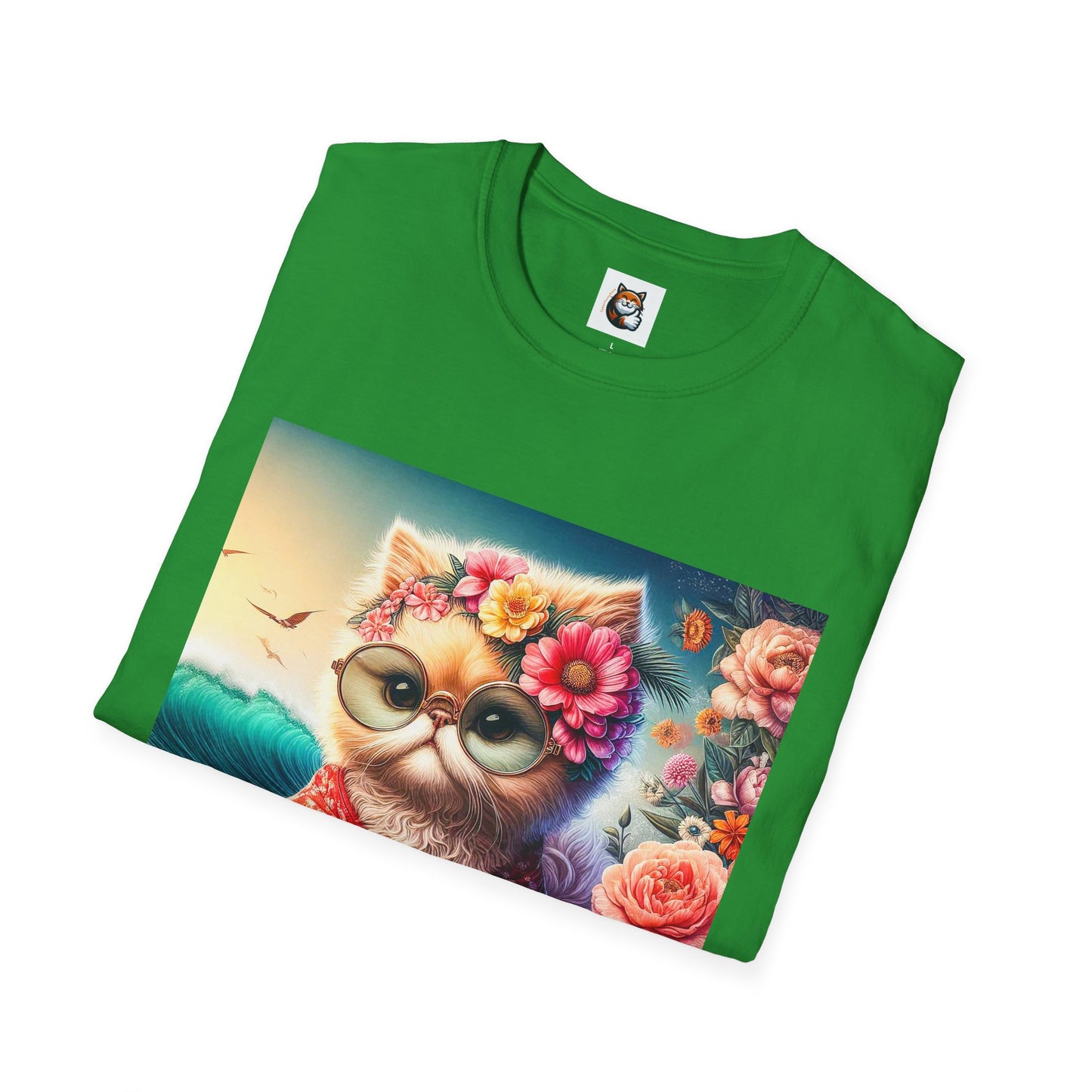 Selkirk Rex Cat T-Shirt beach babe