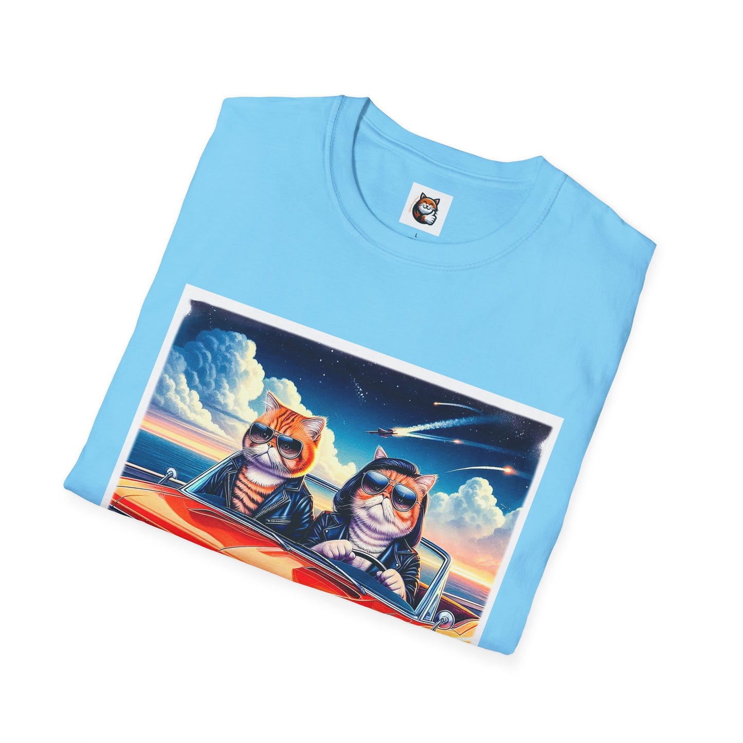 Wacky Exotic Shorthair Cat Unisex Softstyle T-Shirt