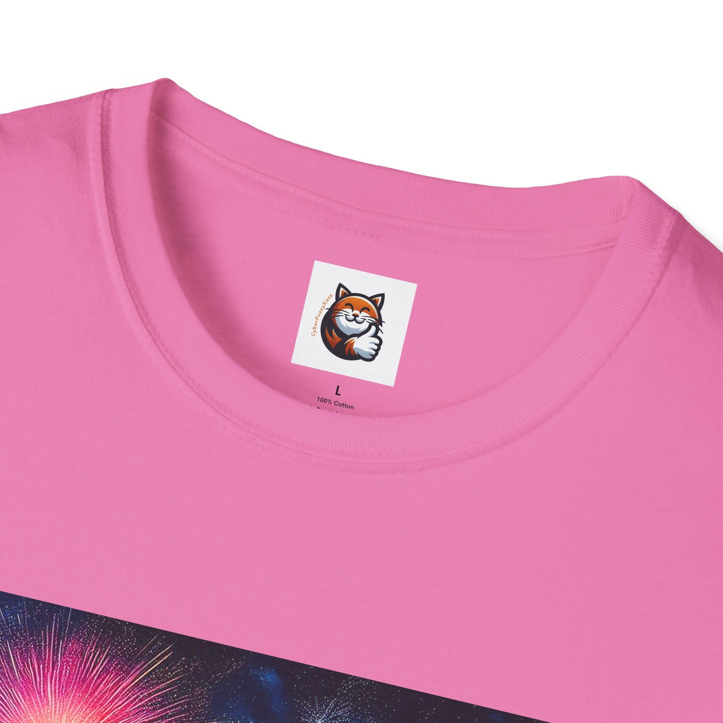 Wacky Domestic Cat Unisex Softstyle T-Shirt