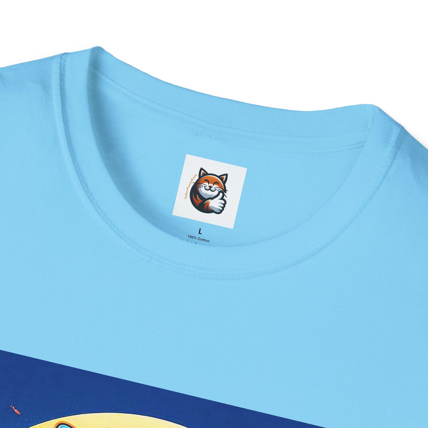 Russian Blue Cat Unisex Softstyle T-Shirt