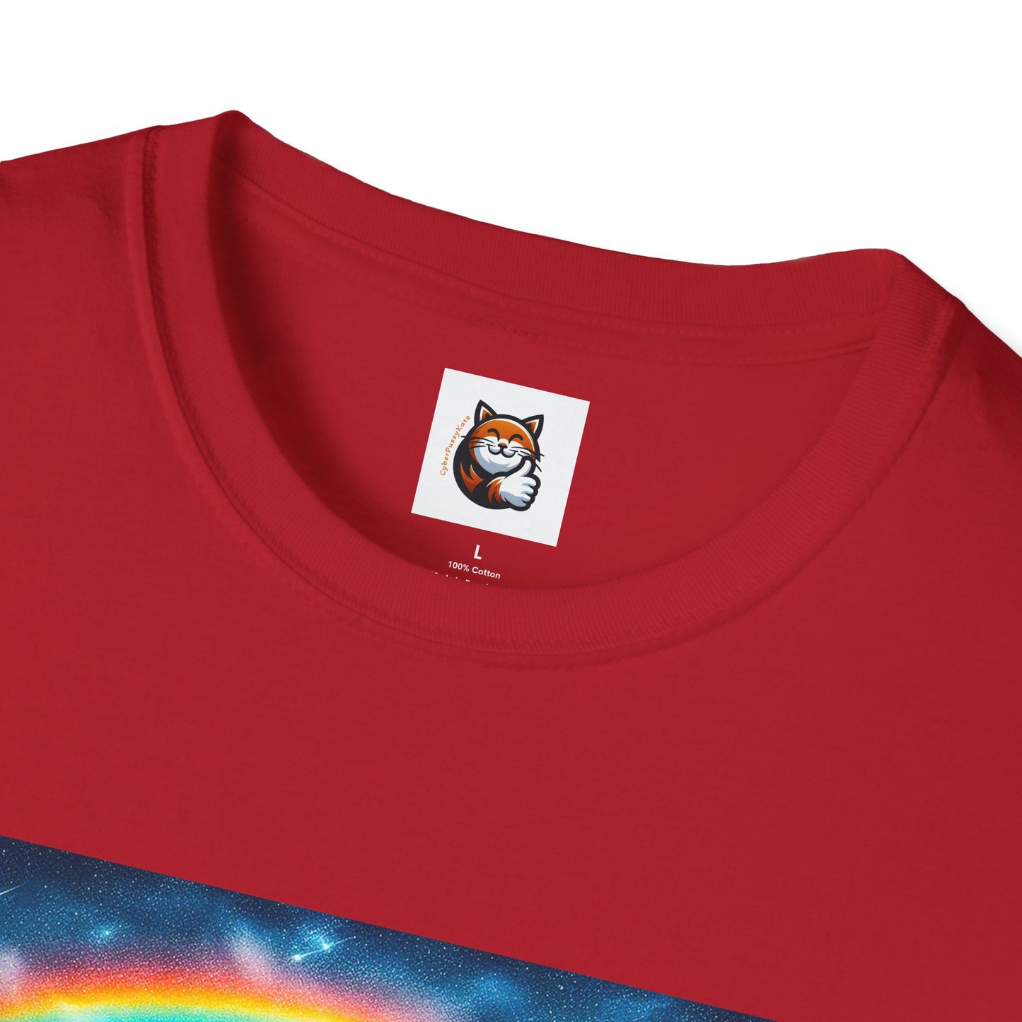 Selkirk Rex Cat T-Shirt  rainbow bridge
