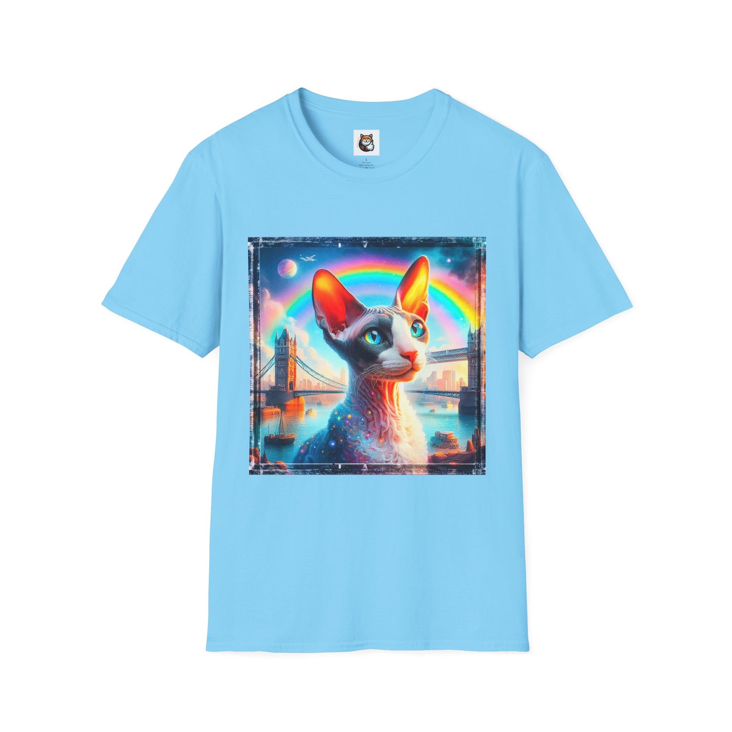 Cornish Rex Cat rainbow bridge T-Shirt