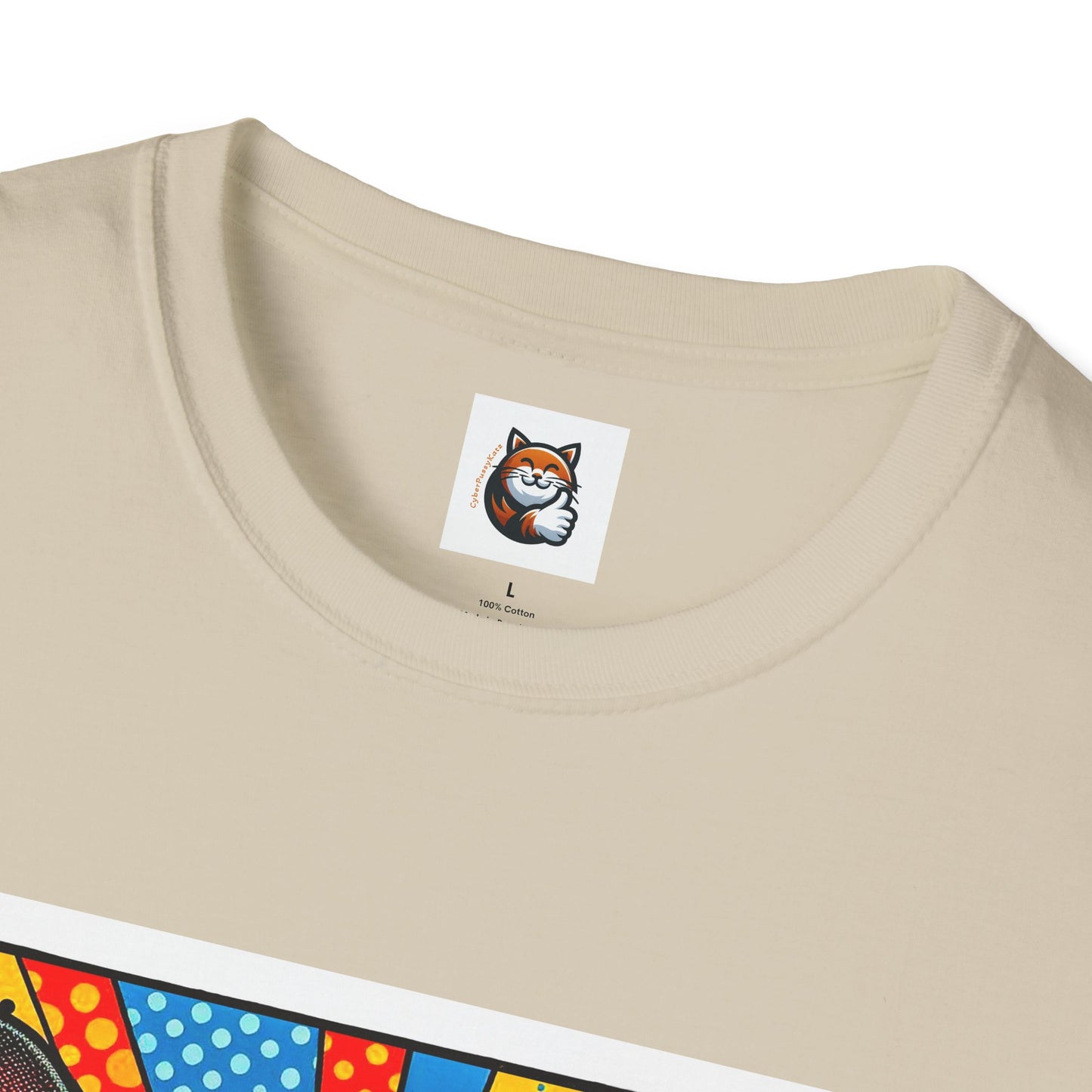 Devon Rex Comic book  Unisex Softstyle T-Shirt