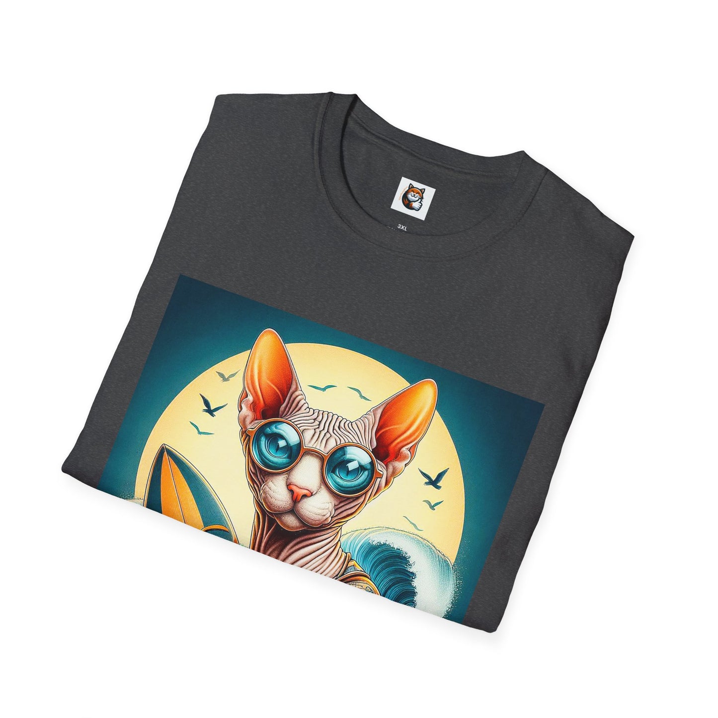 Sphynx Cat surfer