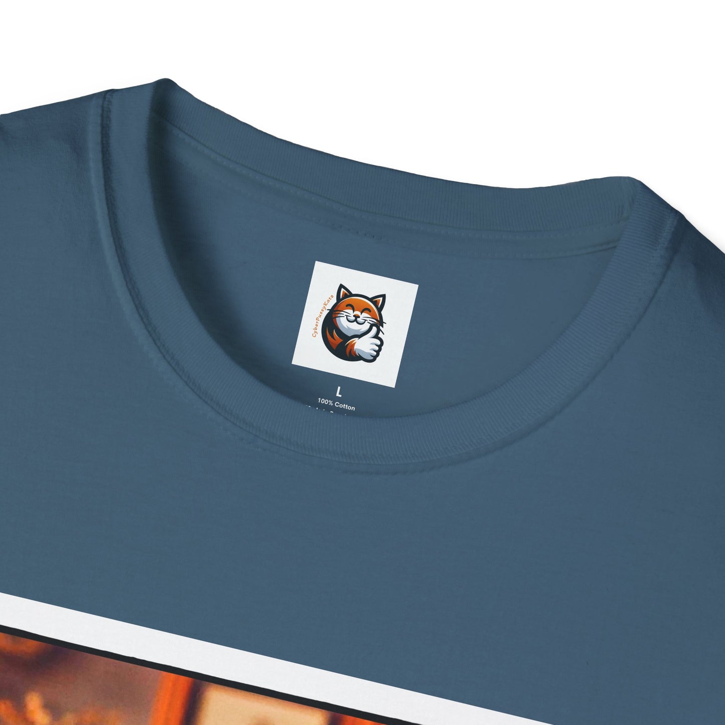 Devon Rex bow and tie Unisex Softstyle T-Shirt