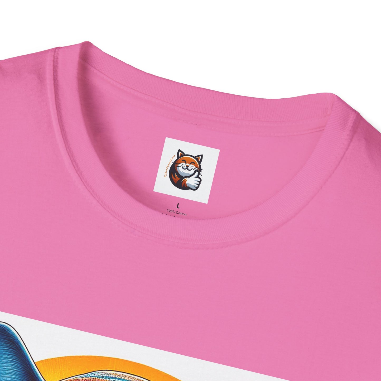 Russian Blue Cat Unisex Softstyle T-Shirt