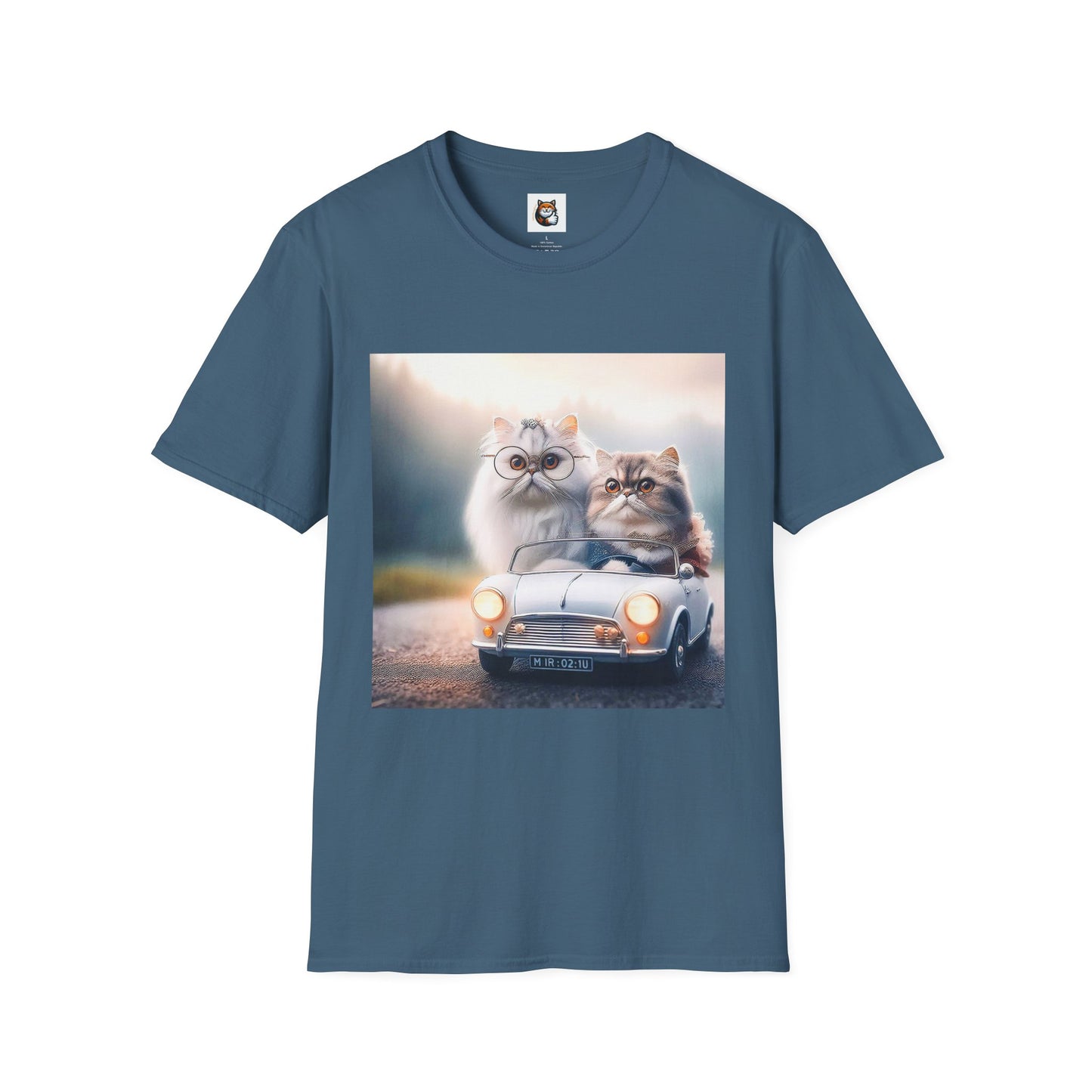 Wacky Persian Cat Unisex Softstyle T-Shirt
