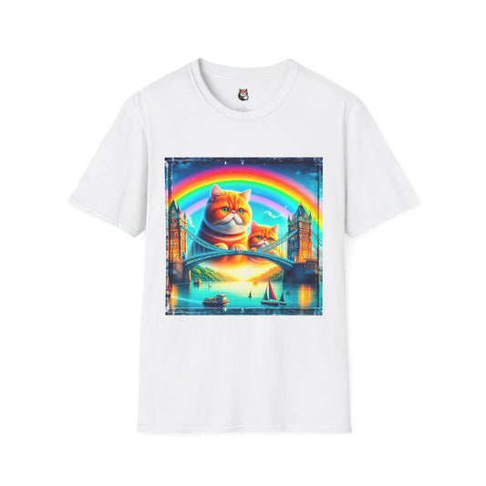 Exotic Shorthair Cat Unisex Softstyle T-Shirt