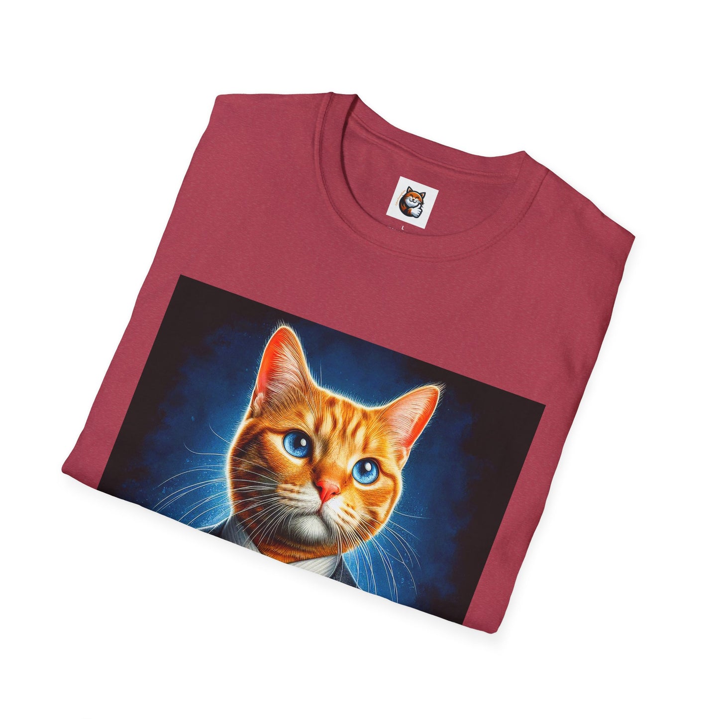 Domestic Cat Unisex suit and tie T-Shirt