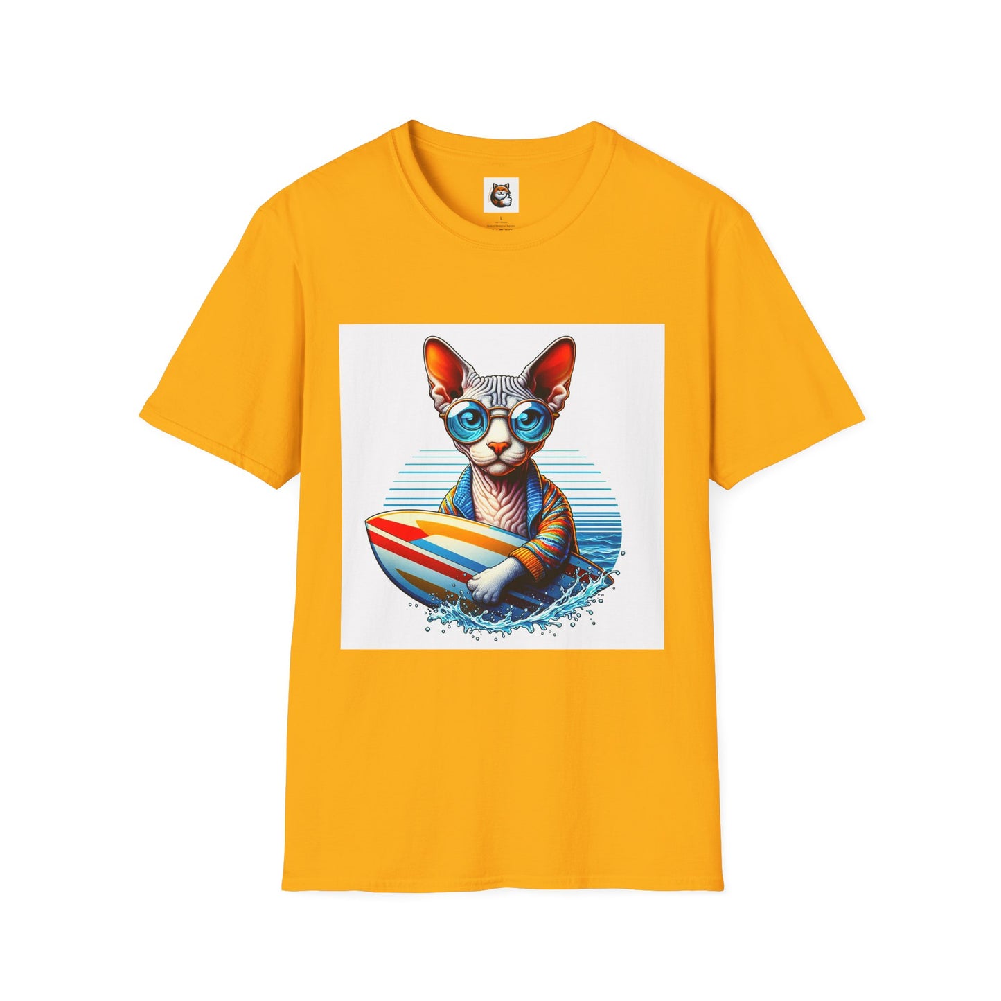 Devon Rex Cat Unisex Softstyle T-Shirt