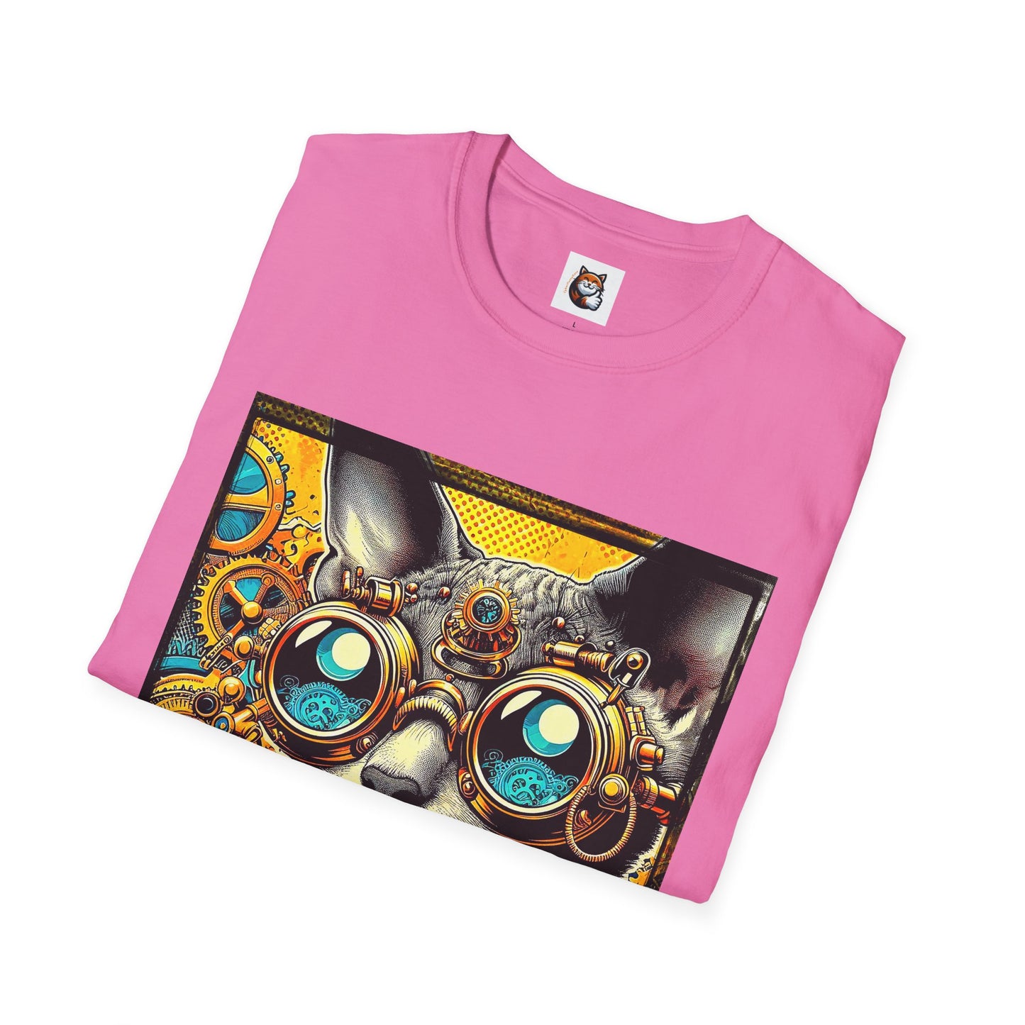 Cornish Rex Cat steam punk  T-Shirt