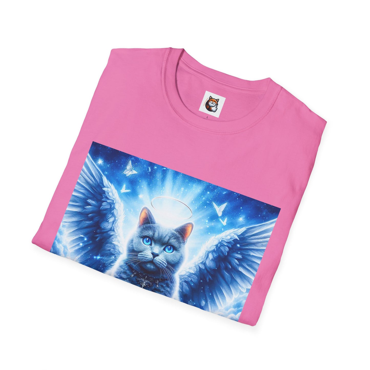Russian Blue Cat Unisex Softstyle T-Shirt