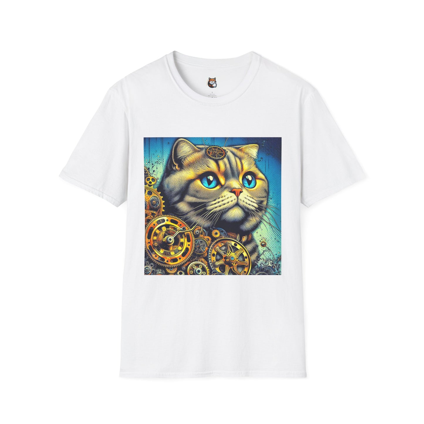 Scottish Fold Cat steam punk  T-Shirt