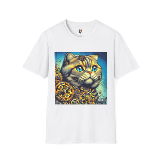 Scottish Fold Cat steam punk  T-Shirt