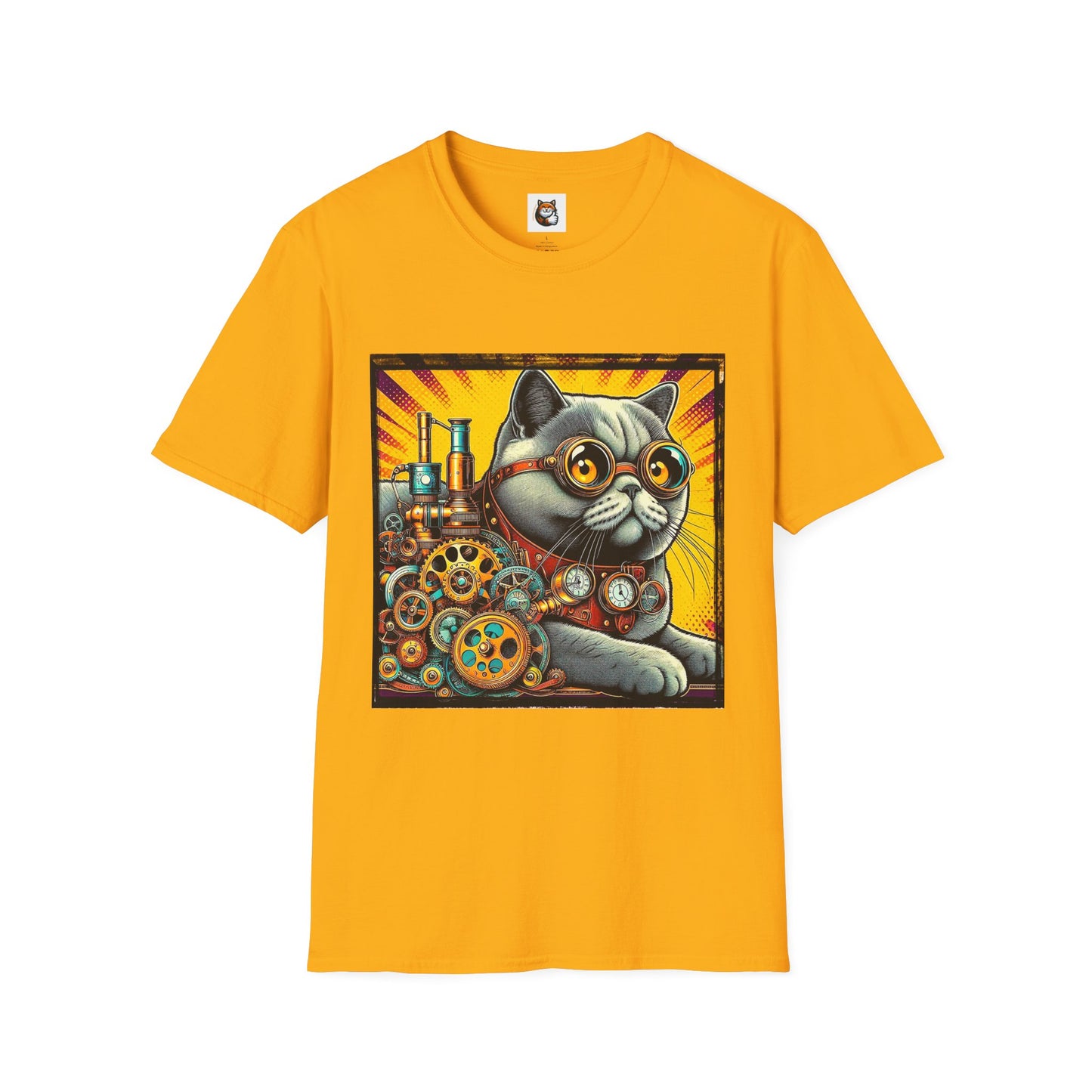 British Shorthair steam punk Softstyle T-Shirt