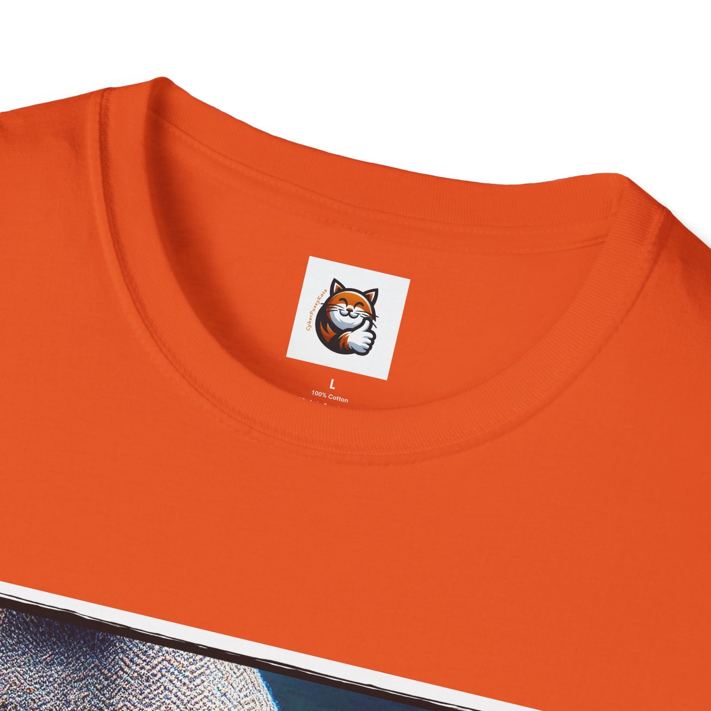 Devon Rex Cat smoking Softstyle T-Shirt