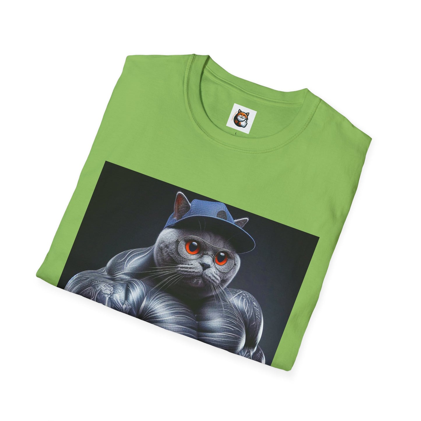 Russian Blue Cat arm day  T-Shirt
