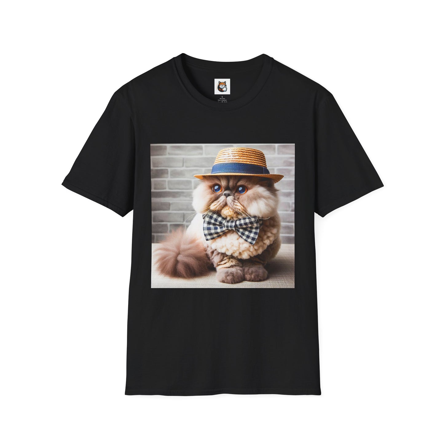 Selkirk Rex Cat T-Shirt hat and bow tie