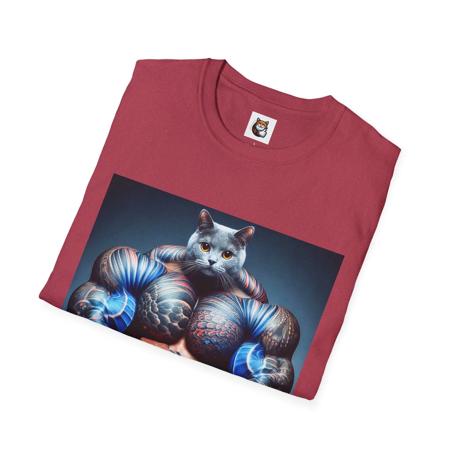 Russian Blue Cat Unisex Softstyle T-Shirt