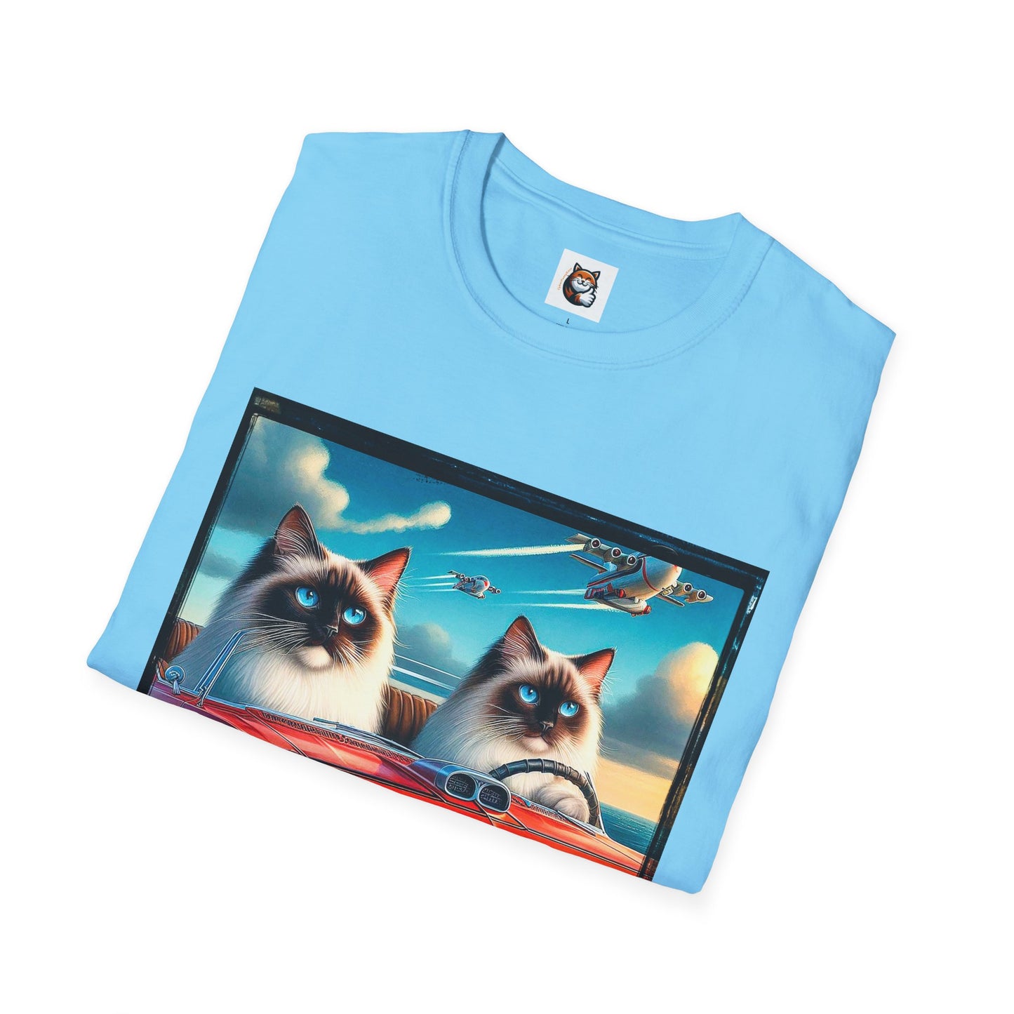 Wacky Birman night driving Softstyle T-Shirt