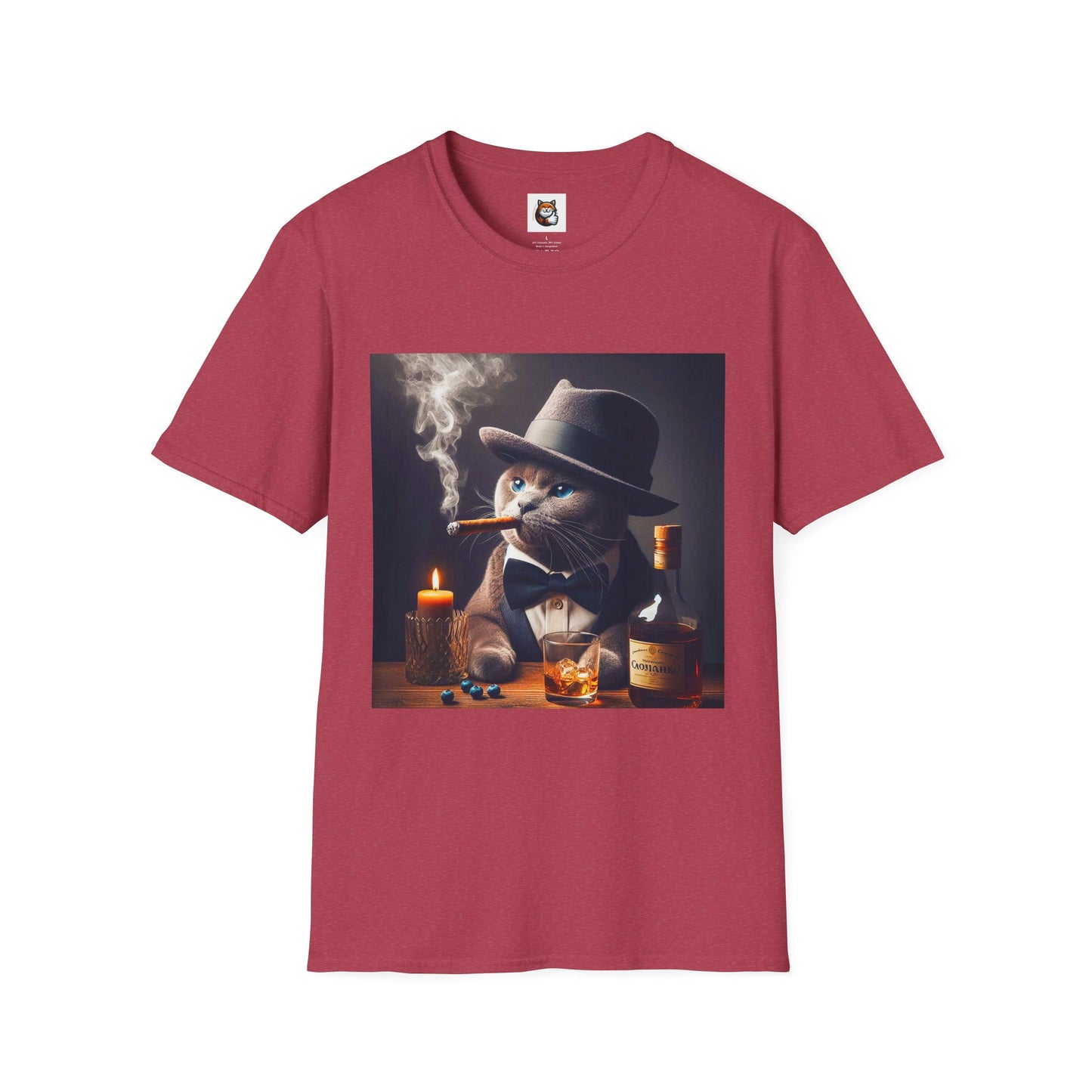 Russian Blue Cat Unisex Softstyle T-Shirt