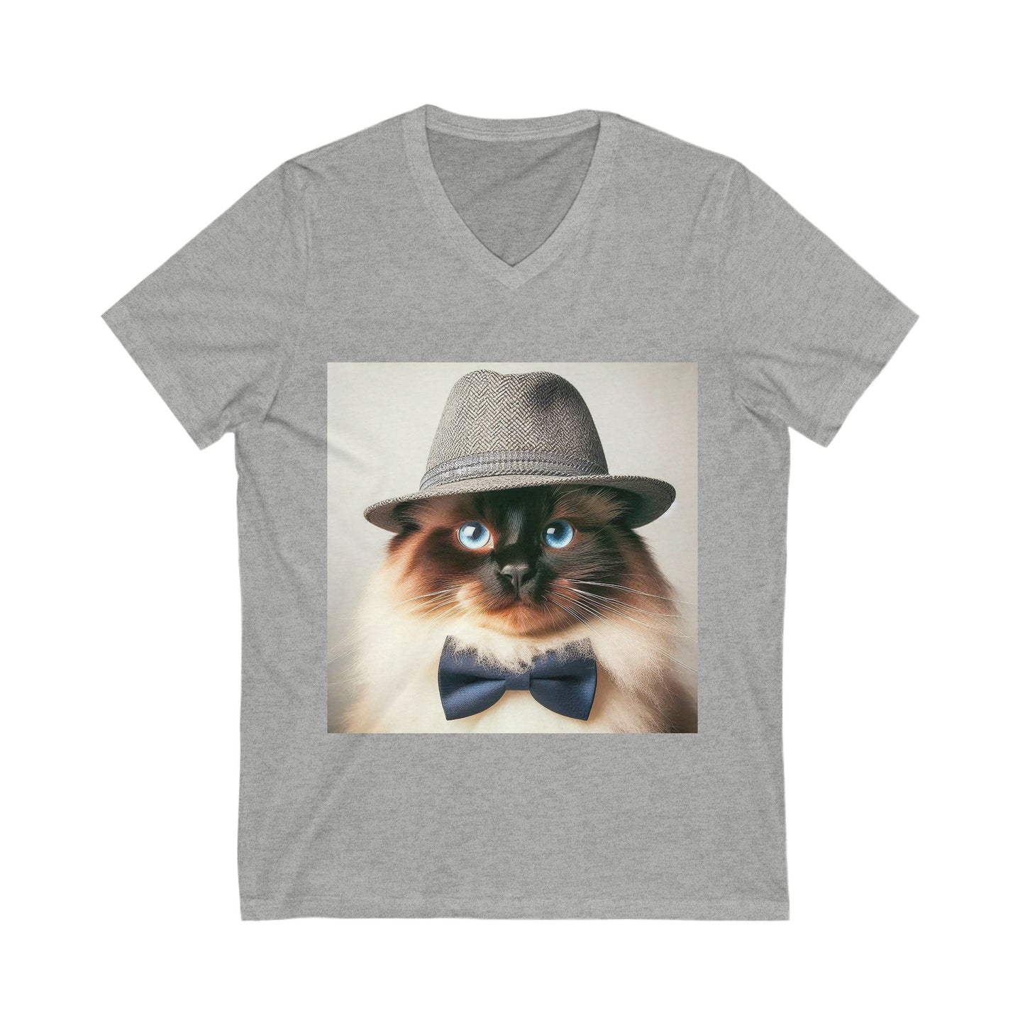 Birman hat Jersey Short Sleeve V-Neck Tee