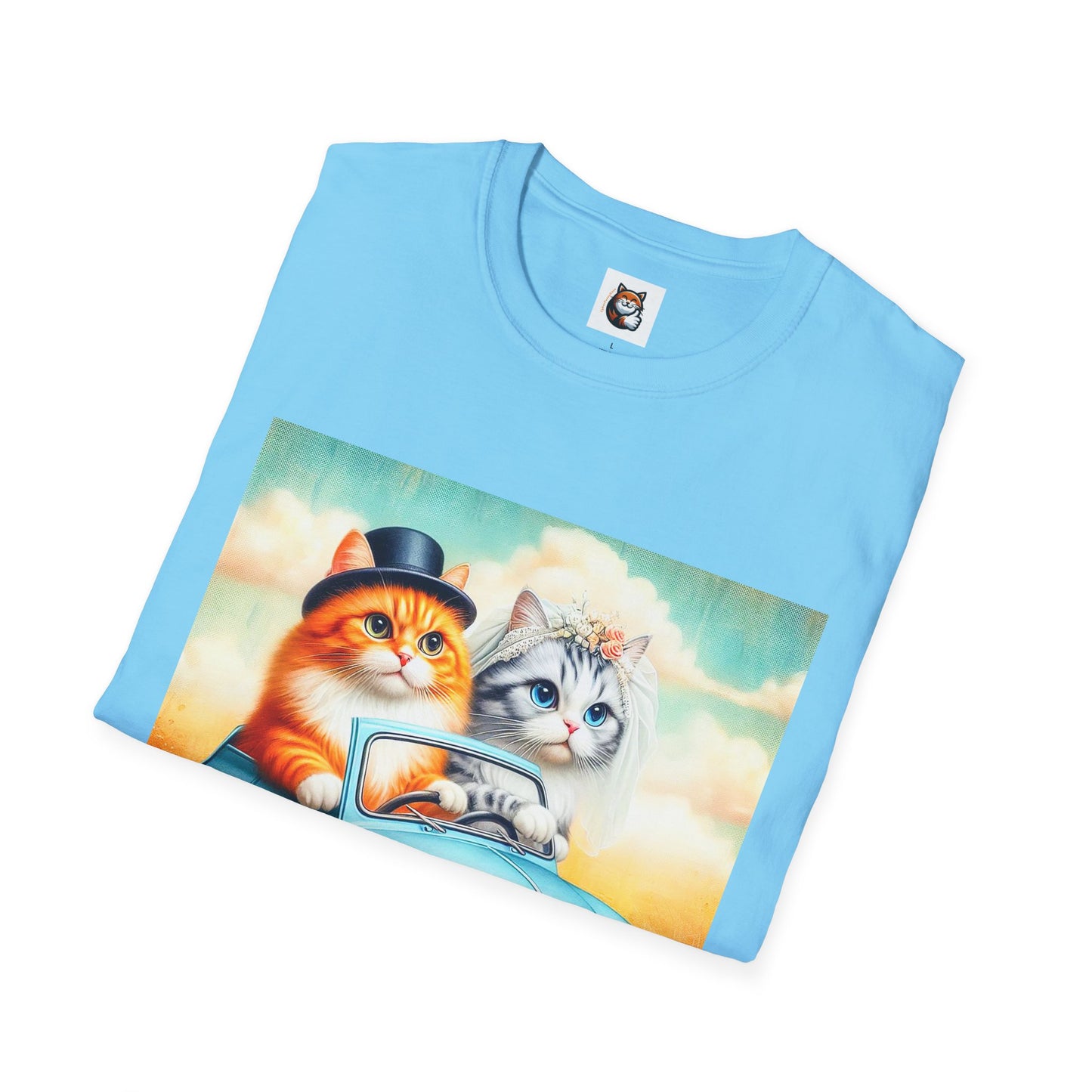 Wacky Domestic Cat Unisex Softstyle T-Shirt