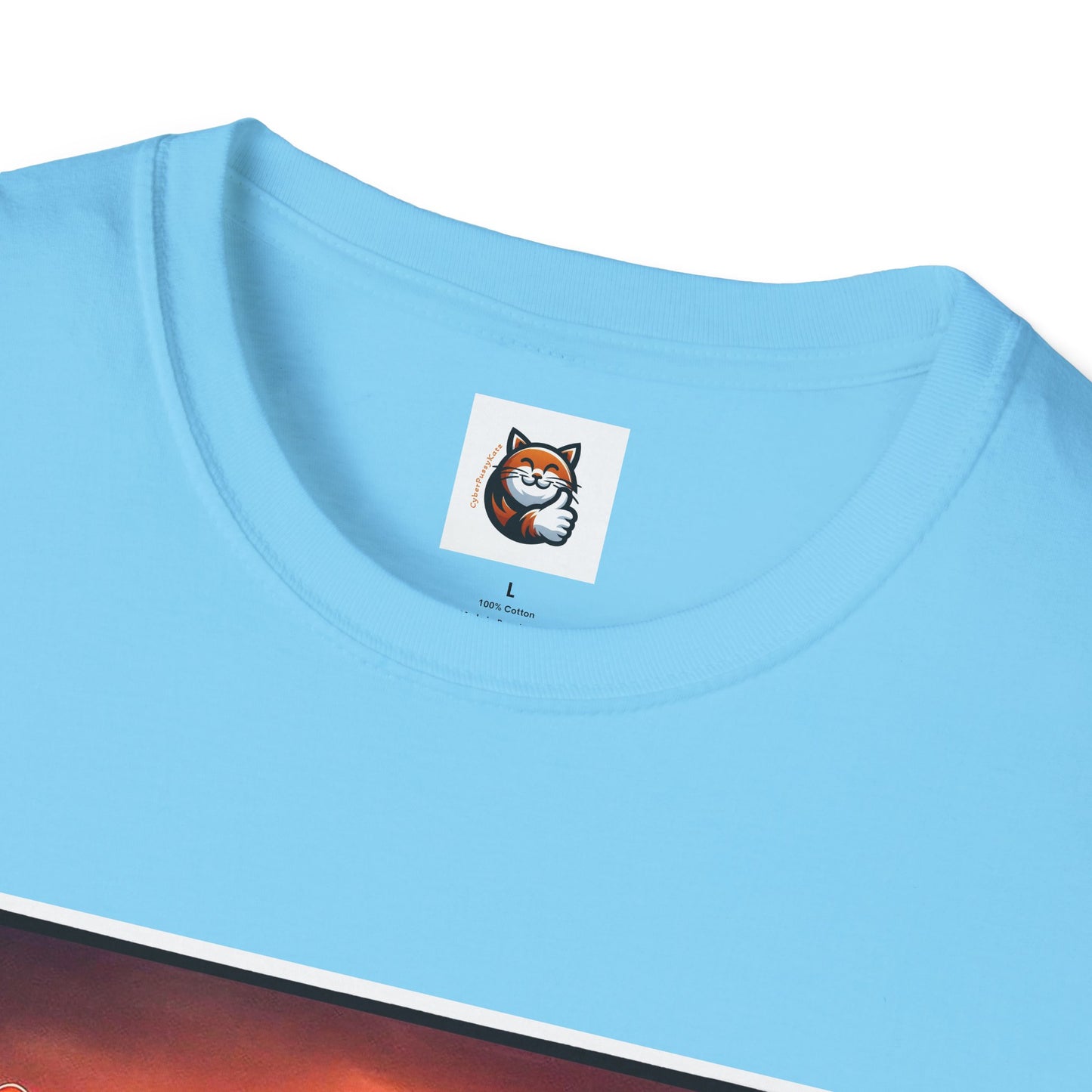 Wacky  Devon Rex Cats driving  Unisex Softstyle T-Shirt