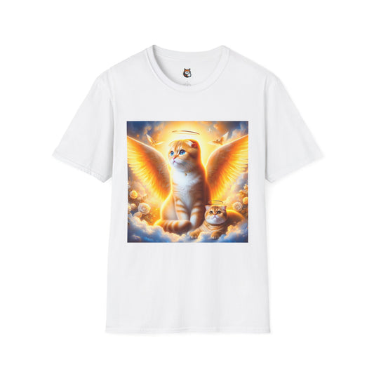 Scottish Fold Cat  golden Angel T-Shirt
