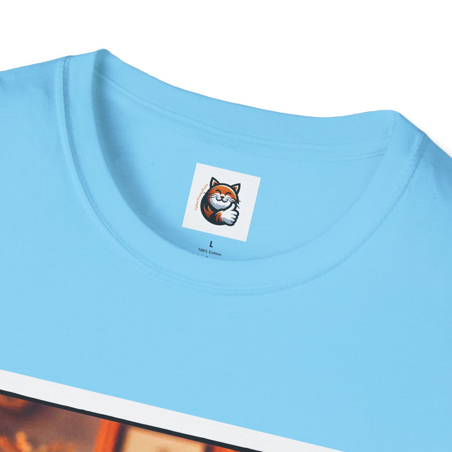 Devon Rex bow and tie Unisex Softstyle T-Shirt