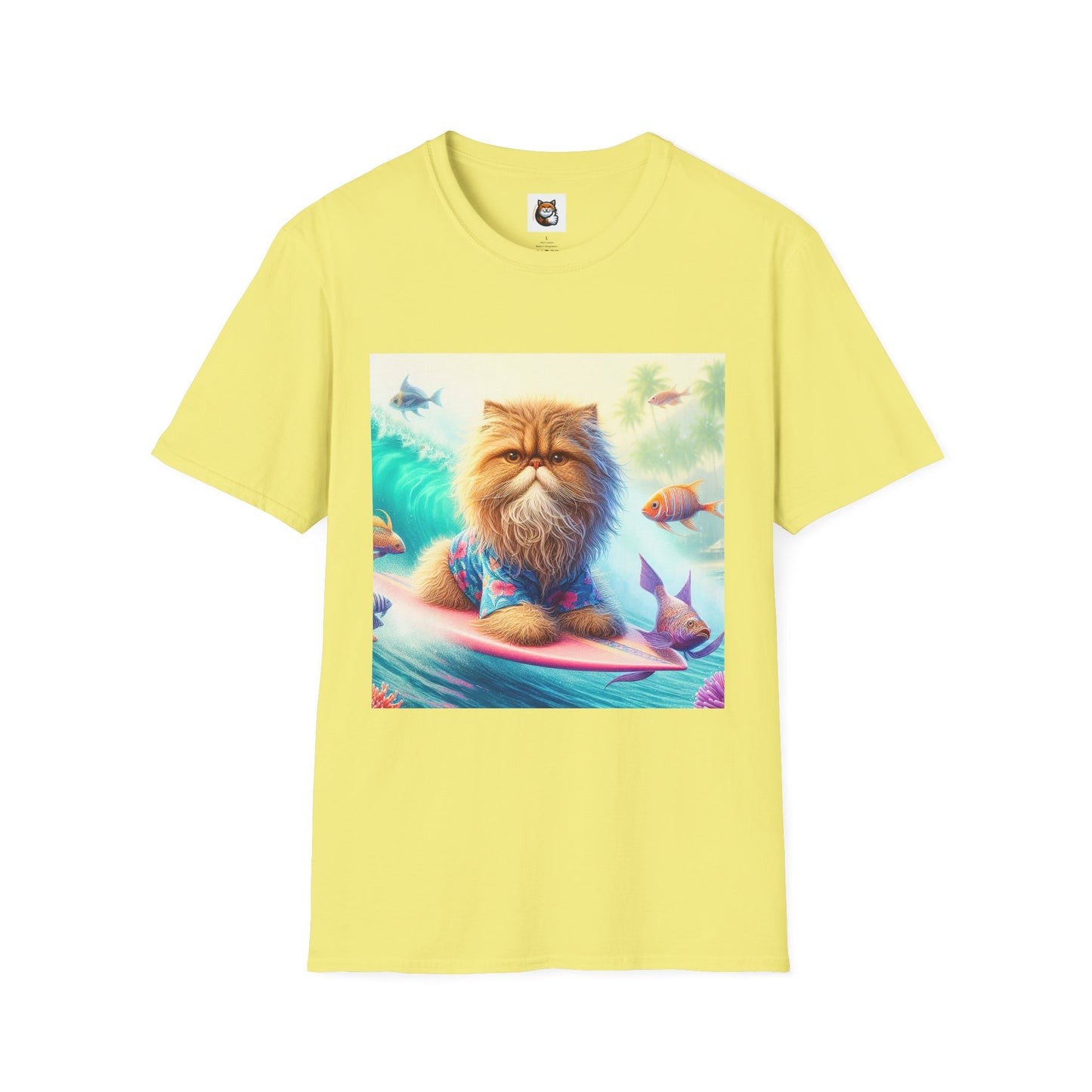 Selkirk Rex Cat T-Shirt angry surfer