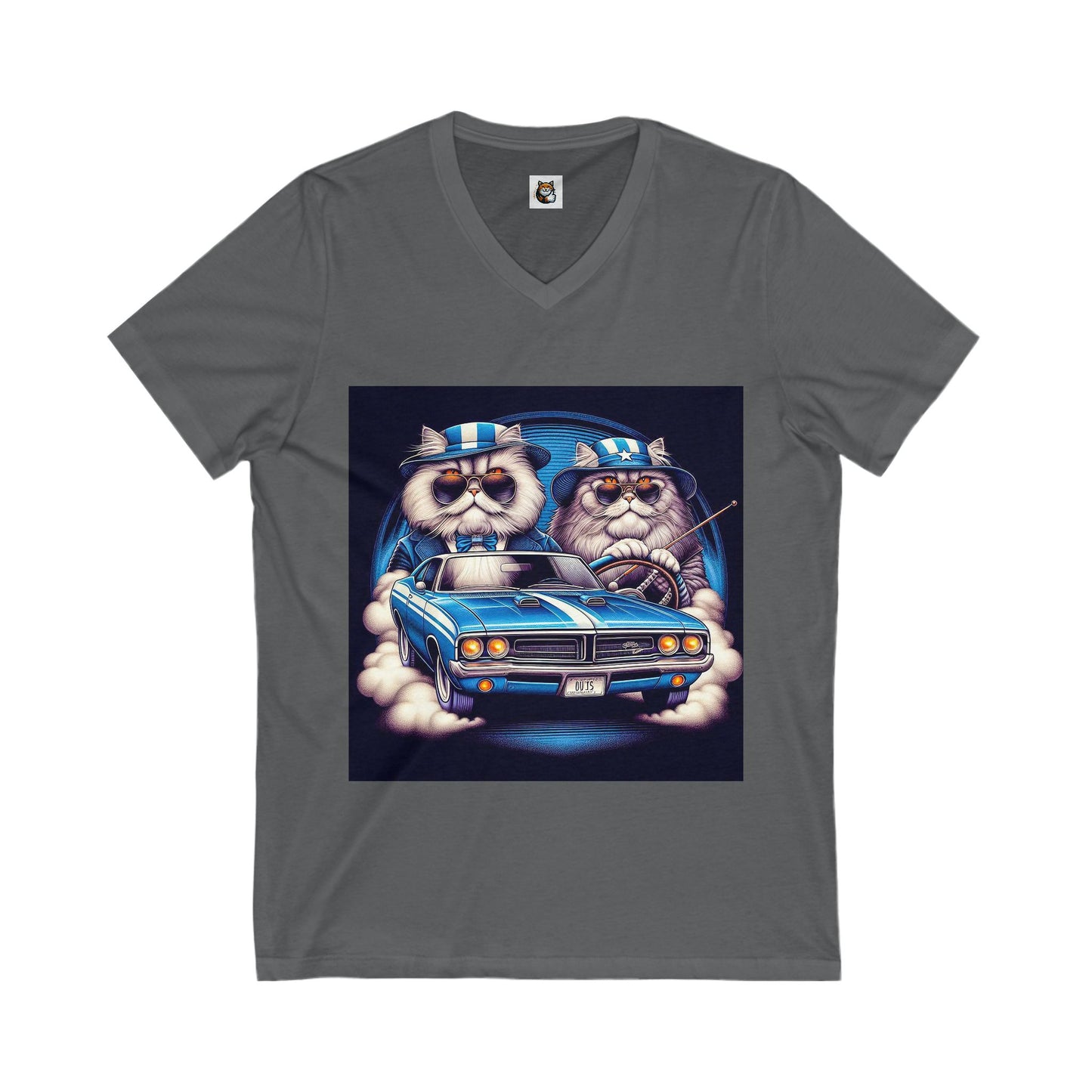 - Selkirk Rex American flag couple t shirt